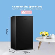 COMFEE Under Counter Fridge 93L Small Fridge with Cooler Box Refrigerator 1-10 ℃