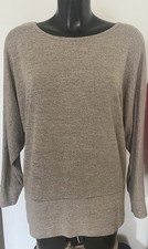 Ladies Apricot Long Sleeve Jumper Top Medium