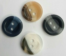 Aran style flat button - 23mm