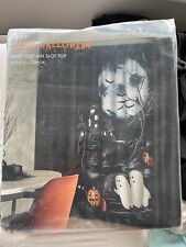 NEXT Halloween Scene Curtain Slot Top Night Party Decoration 135cm X 229cm BNIP