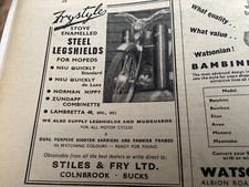 NSU QUICKLY NORMAN NIPPY WATSONIAN BAMBI GENUINE 1957 MOTORCYCLE ARTICLE