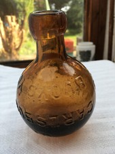 Carlsburga vitalises globe shape small dumpy seltzer soda bottle c1870-1900