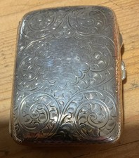 Solid Silver Gilt Cigarette /