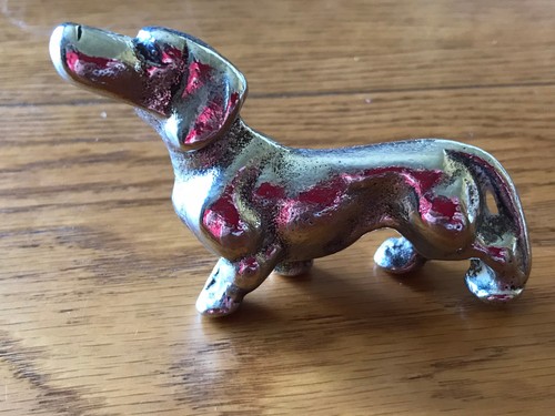 Vintage metal dachshund - vintage,