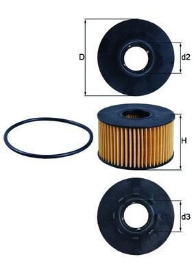 Mahle 191d oil filter - ox,