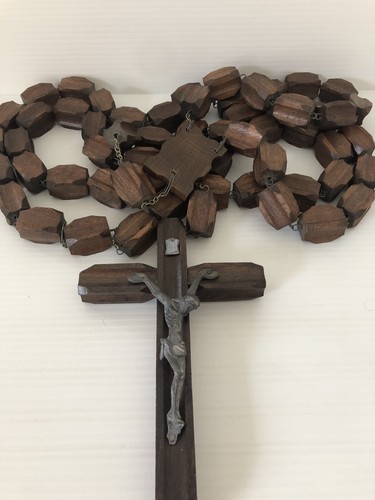 Large wooden cross crucifix - large,