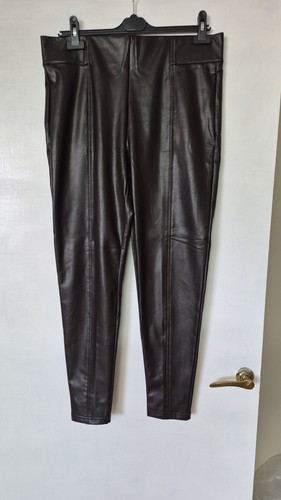 Dark brown faux leather - faux,