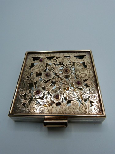 Art deco silver gold powder - silver,