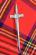 CC Scottish Highland Sword Kilt pin Chrome finish 4"/Kilt pin/kilt Pins/pins