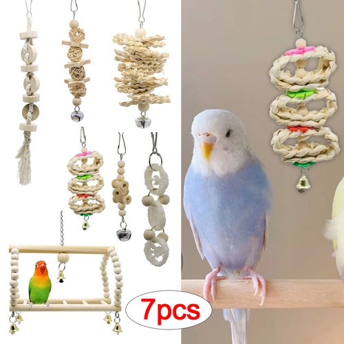 7pcs parrot toys set - 7pcs,
