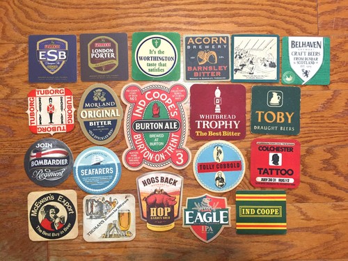 Pub bar tavern coaster - u.k,