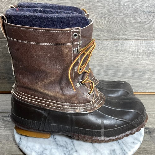 Vtg bean boots mens brown - bean,