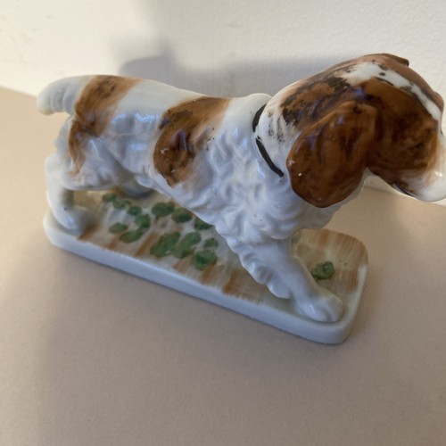 Vtg porcelain dog ornament - vtg,