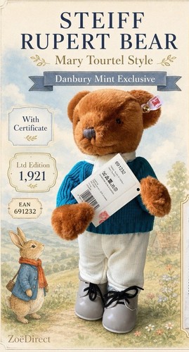 Steiff rupert bear original - steiff,