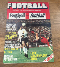 Vintage Football Magazine - 1974 | Classic Soccer Monthly | Retro Collectible.
