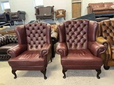Pair Of Chesterfield Oxblood