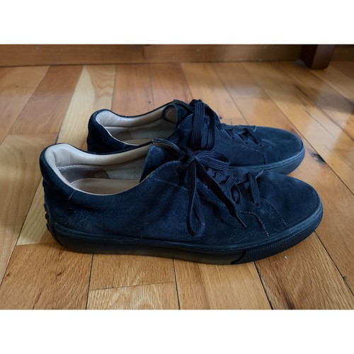 Tod black suede - low, top