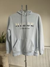 Nicce Baby Blue Hoodie, Size S