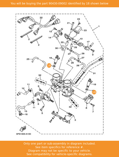 Yamaha gasket 90430 - yamaha, 90430-09002