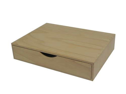 Wide drawer wooden - chest,
