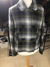 Vintage Marks and Spencer’s Italian Fabric Tartan Patterned Short Coat lined
