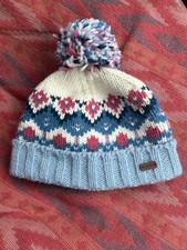 Fatface Fairisle Beanie Bobble Hat