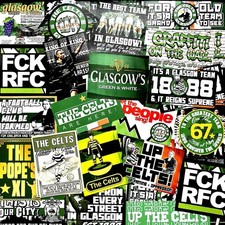 100 x Celtic Stickers inspired