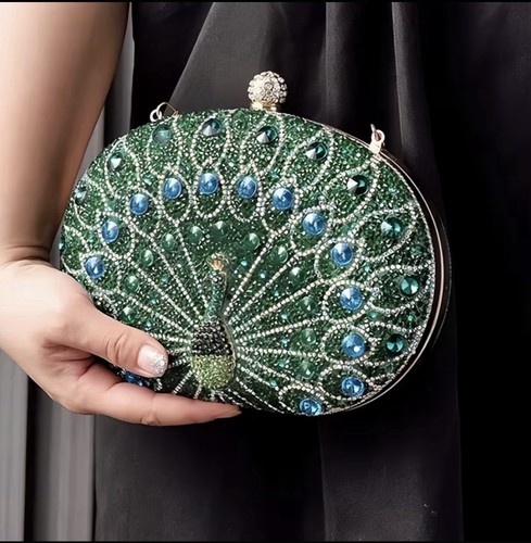Gorgeous peacock rhinestone - peacock,