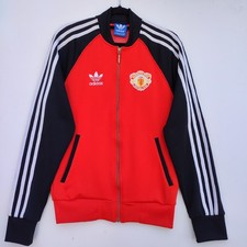 Manchester United Adidas Originals Superstar Tracksuit Top Jacket | Men's Small