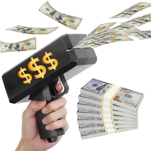 Cash cannon money gun - money, party