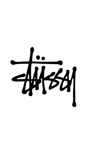 Stussy logo sticker - sticker, cut