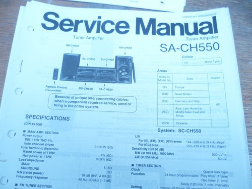 Technics ch550 tuner - technics,