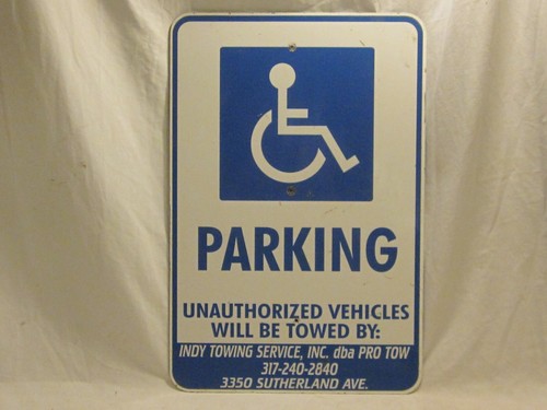 Vintage handicapped parking - handicapped,