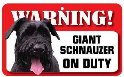 Giant Schnauzer Sign -