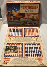 Vintage 1940s The Battleship Game Whitman Board Game
