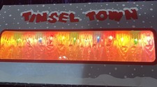 TINSELTOWN ICICLE CHRISTMAS TREE LIGHTS X 20 PUSH IN BULBS FUSED VINTAGE BOXED 
