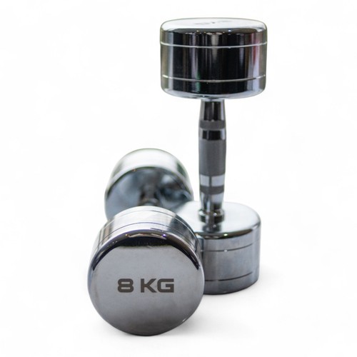 Chrome dumbbells 8kg - 8kg, pairs