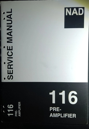 Nad 116 pre amp service - nad,