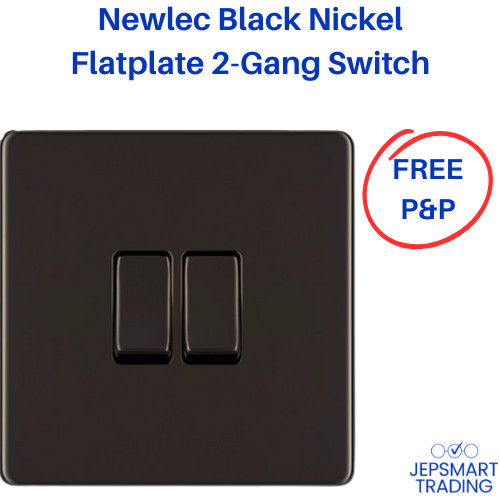 Newlec gang light switch - 2-gang,