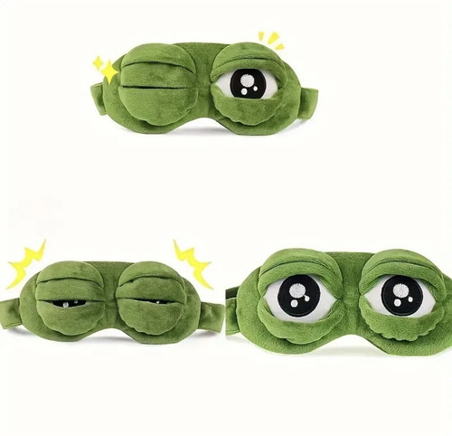 Fun frog plush sleep eye - frog,