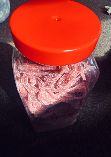 Sugar coated gummy - sugar-coated, spaghetti