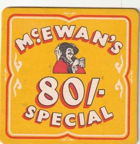 Beer mat mcewan brewery - -,
