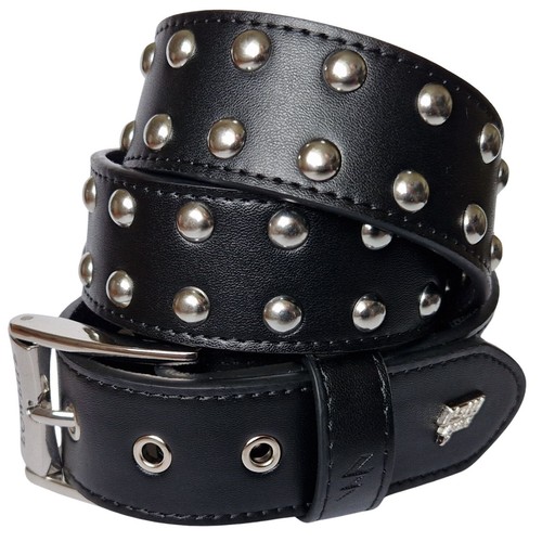 Sphere studded leather belt - studded,