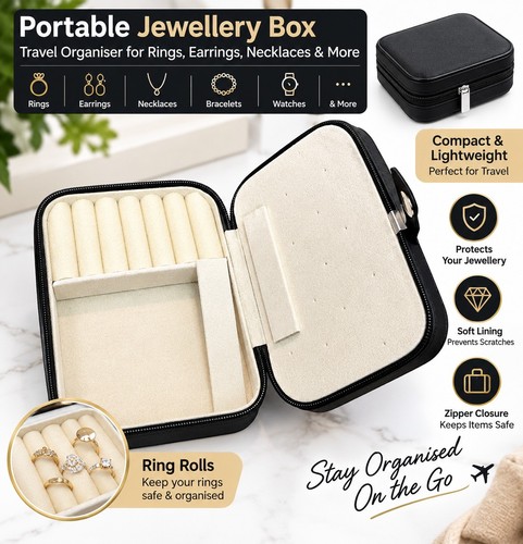 Travel jewellery box ring - jewellery,