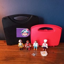 Playmobil figures Pizza Pizzeria baker Doctor pirate Knight bundle storage cases