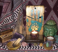 Native American Wolf Clock