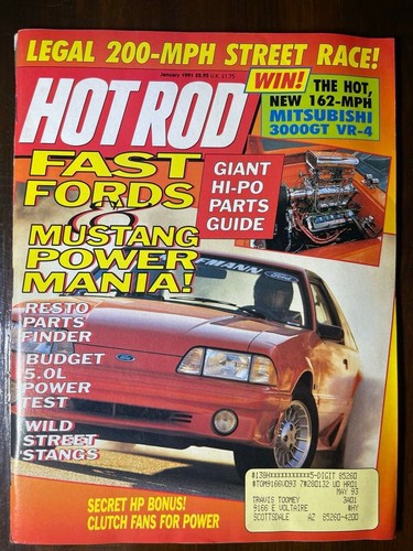 Hot rod magazine 1991 mustang - 1991,