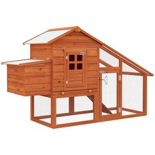 Pawhut wooden chicken coop - pawhut,