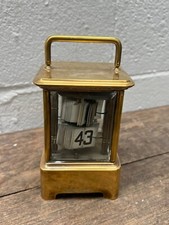 RARE VINTAGE EVER READY CHRONOS FLICK / PLATO / MYSTERY CLOCK - BRASS CASED
