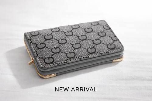 Purse grey with lovely - in,